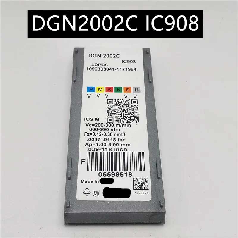 

10PCS DGN2002C IC908 Carbide Insert Turning Tool Turning Milling Cutter CNC Cutting Tool Slot Cutting DGN 2002 DGN2002
