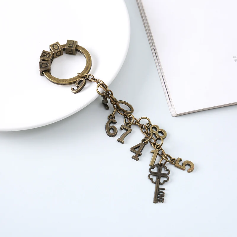 

New Key Custom Chain Fashion DIY Cute Metal Jewelry Custom Creative Key chain Split Rings Key Pendant Key Chain Personalized