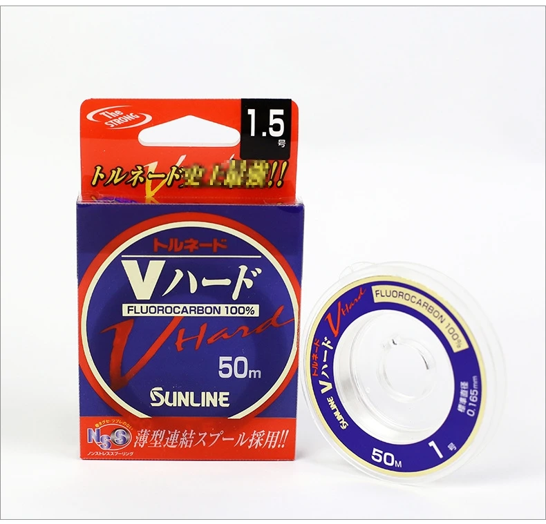 50 м, японская SUNLINE леска из V-HARD тутового дерева, углеродная леска, сверхпрочная леска