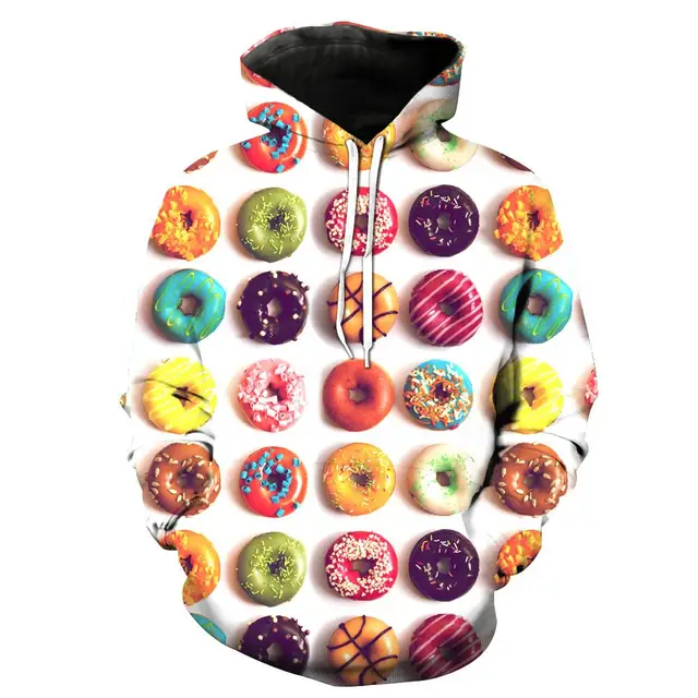 REAL American SIZE Coffee Beer ; Donut Hoodie A Blend of Style and Comfort