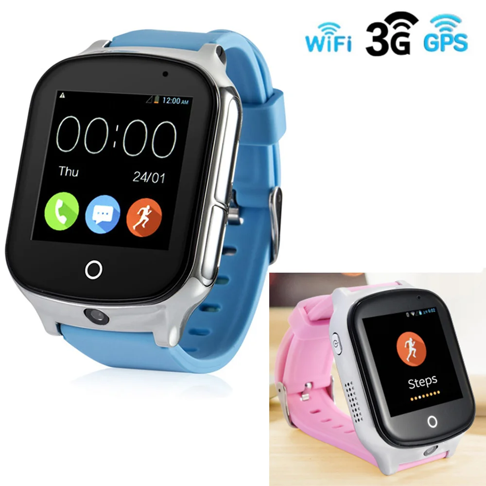 homens crianças gps smartwatch com câmera de
