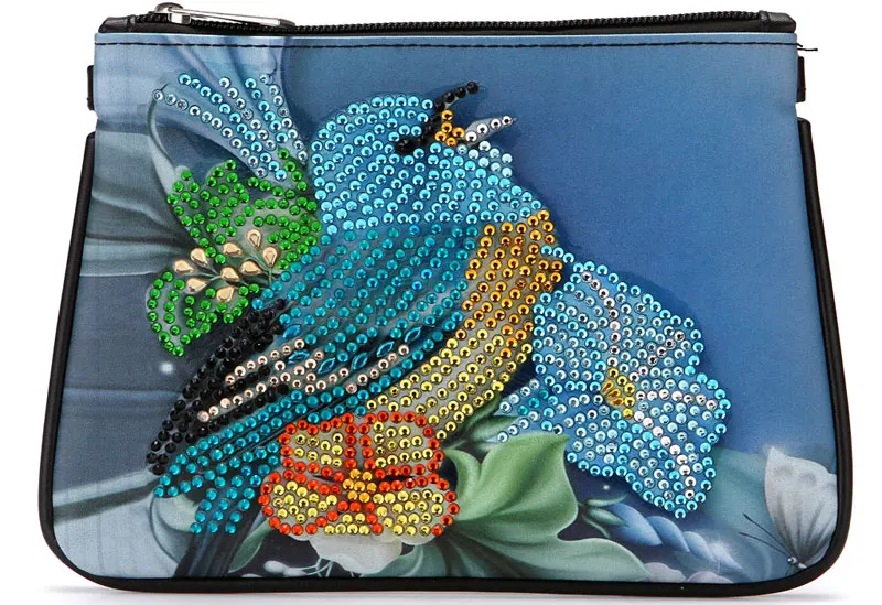 DIY Special Shaped Diamond Painting Leather Wallet Women Clutch Storage Bag Diamond Art Mosaic Christmas Gift Embroidery Cross