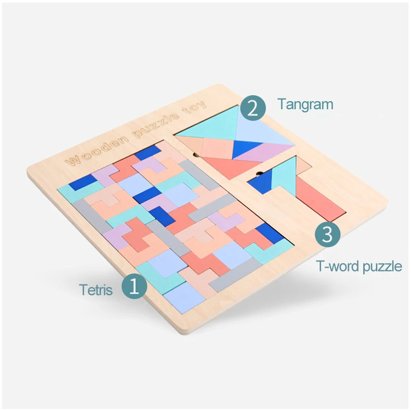 Интеллектуальная головоломка три в одном Qzm25/0,45 Tetris T Charades головоломка выгодная Мудрая учебная техника