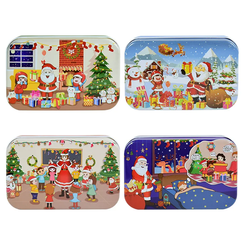 60 Pieces Children Jigsaw Puzzle Christmas Santa Claus Snowman Xmas Tree  Educational Toy Kids Navidad Noel Natal New Year Gift - AliExpress