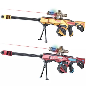 

Children's toy gun BarrettELLING new style with infrared light aurora water gun sniper soft bullet 212 CHRISTMAS gift military