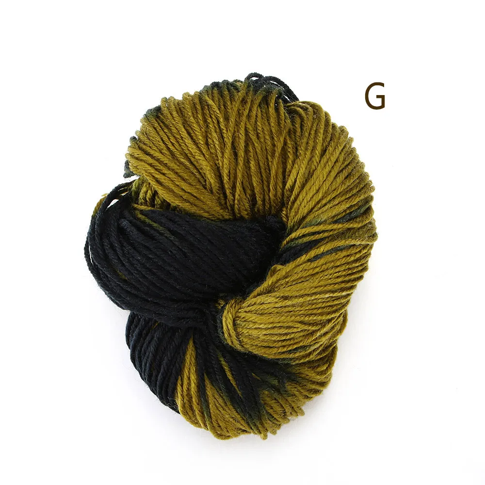 G New Arrival Hot Mix-Colored Knitting Crocheting Thread Hand Knitting Super Soft Acrylic Anti-Pilling Fibre Dyed Yarn - Цвет: G