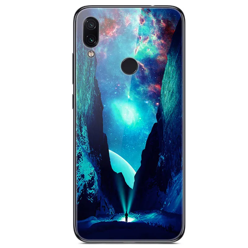 Dành Cho Xiaomi Redmi Note 7 Case Kính Cường Lực Tranh Ốp Lưng Cho Xiaomi Redmi Note7 6.3 "Fundas Coque Redmi NOTE 7 PRO Túi phone cases for xiaomi Cases For Xiaomi