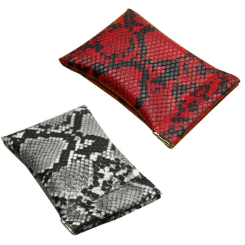 

New Fashion Snakeskin Pattern Leather Pocket Key Wallet Keyring Coin Purse 517D