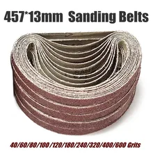 Bandes abrasives pour ponceuse, outil de ponçage, polissage du bois et du métal, de 40 à 457 grains, 13x800 MM, 50 pièces, livraison rapide
