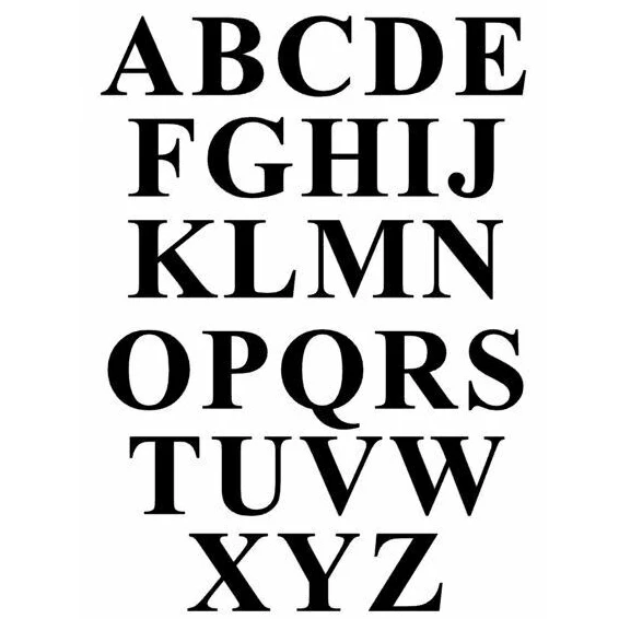 

CMCT Водонепроницаемая Виниловая наклейка с буквами «цифры от a до Z»