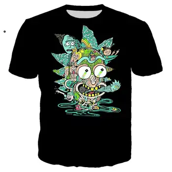 

New Funny Rick and Morty t shirt 3D Print Anime tshirt Men Women Casual Streetwear hip hop Ropa hombre clothes harajuku Tops