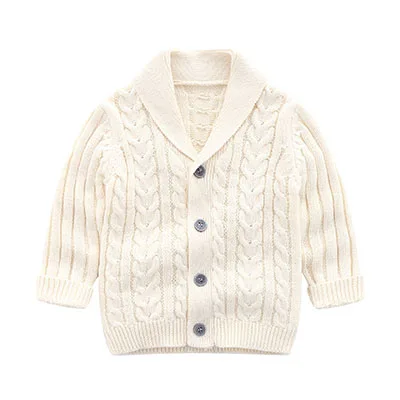EB-90104 beige Новинка года; сезон весна-осень; вязаный кардиган с длинными рукавами для маленьких мальчиков и девочек; однотонные детские куртки для мальчиков и девочек - Цвет: EB-90104 beige