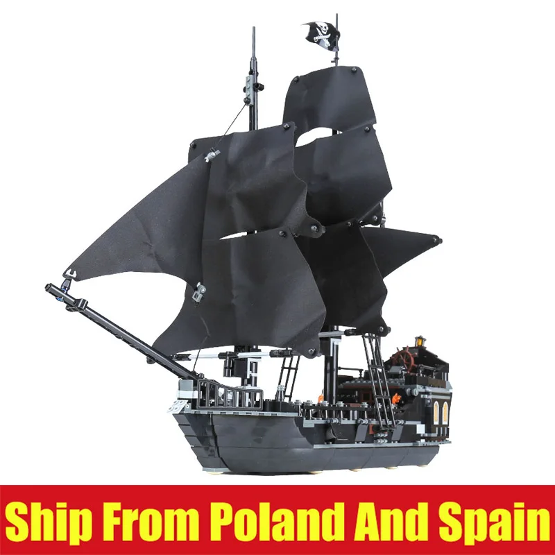 16006 НОВЫЕ Пираты Карибского моря лодка черный жемчуг Совместимость с 4184 модельными комплектами Детские здания блоки игрушки для детей