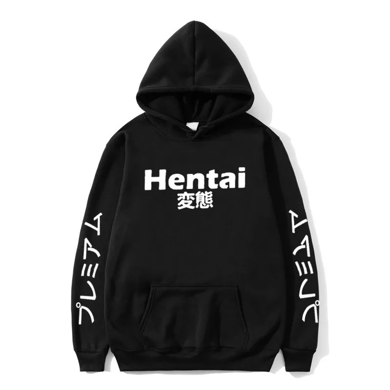 Новая мода японский уличная SENPAI толстовка с капюшоном несколько цветов хип хоп мужские и женские толстовки пуловер sudadera hombre - Цвет: 20black