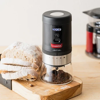 

Oceanrich G1 Coffee Maker Electric Coffee Grinder USB Portable Coffees Beans Grinder Adjustable 5 Levels Grind Settings Ceramic