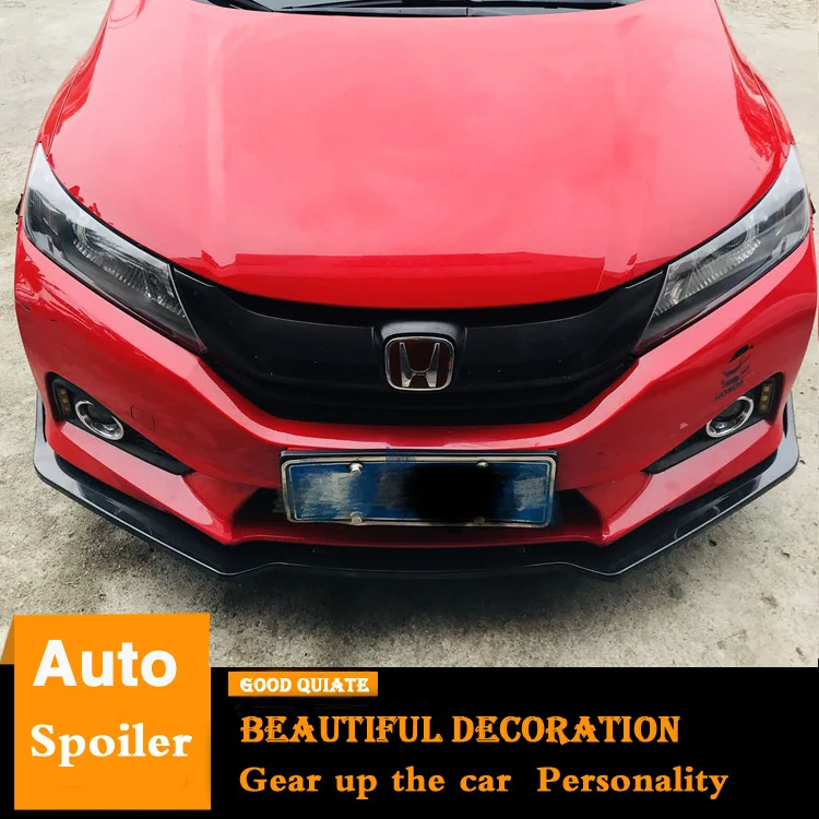 Для Honda City 2015-2018 защитный комплект для переднего бампера спойлер автомобильная