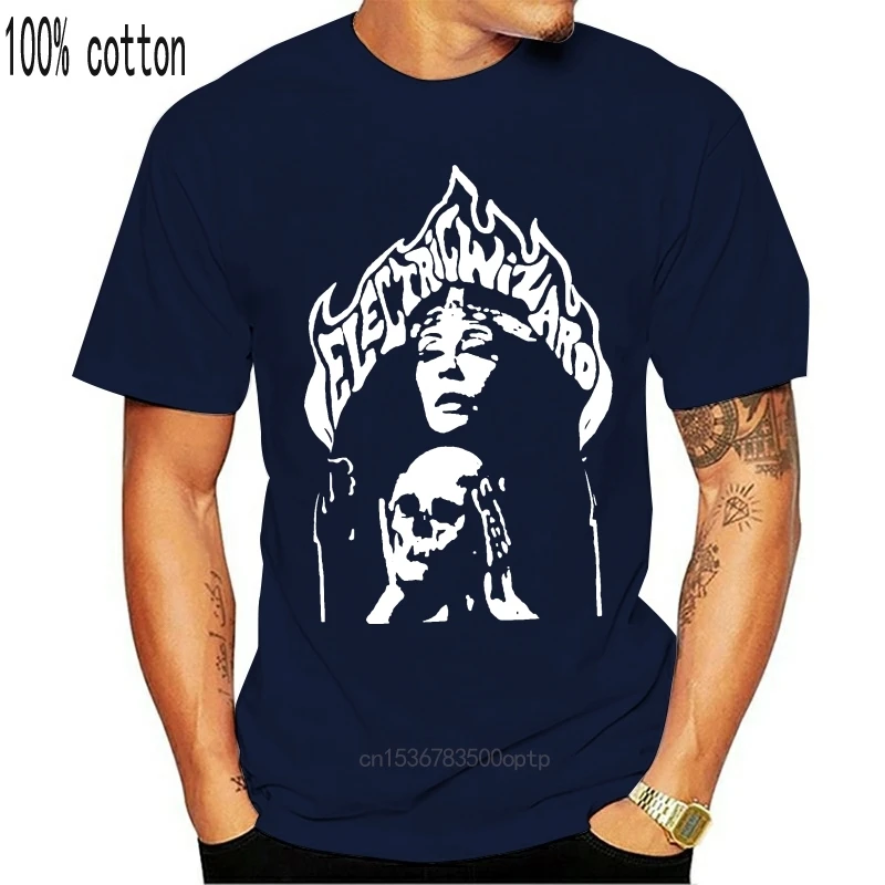 Футболка с рисунком электрического волшебника Doom Metal Kyuss Acid King Graphic Band унисекс