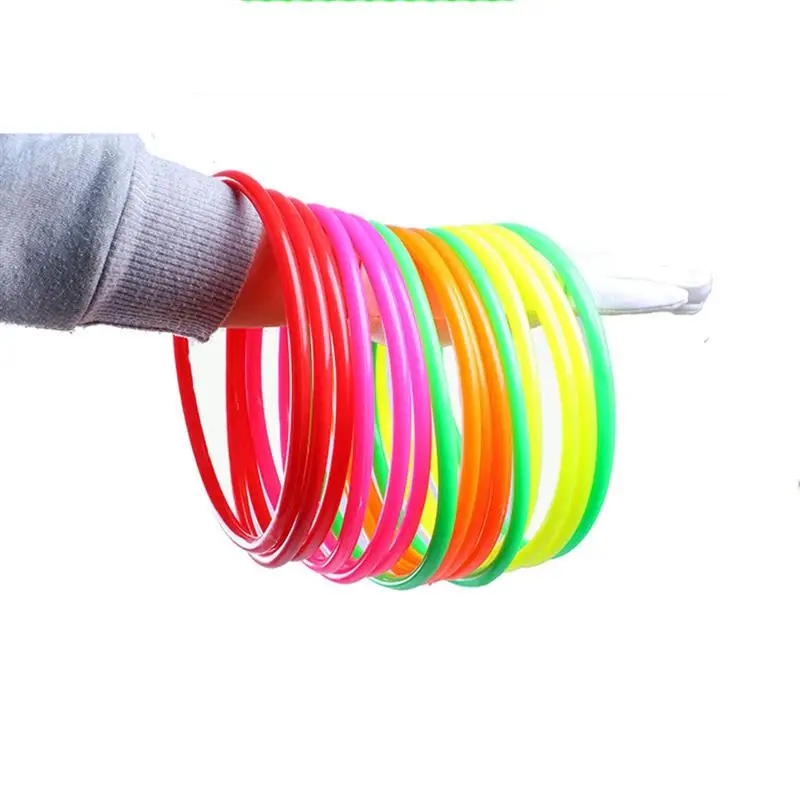 12pcs Plastic Toss Rings Kids Kids Kids Outdoor Toys Toss Game for Carnival Garden Backyard Outdoor Games (Random Color) 6