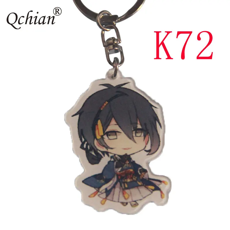 Горячие игры Touken Ranbu онлайн Мужская боевая команда ПВХ декоративный кулон брелок