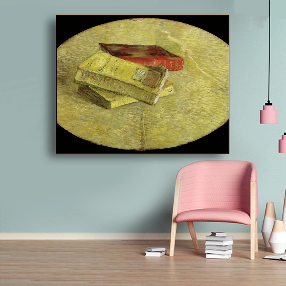 Cassisy Van Gogh Three три книги Canvas холст искусство картина маслом художественное