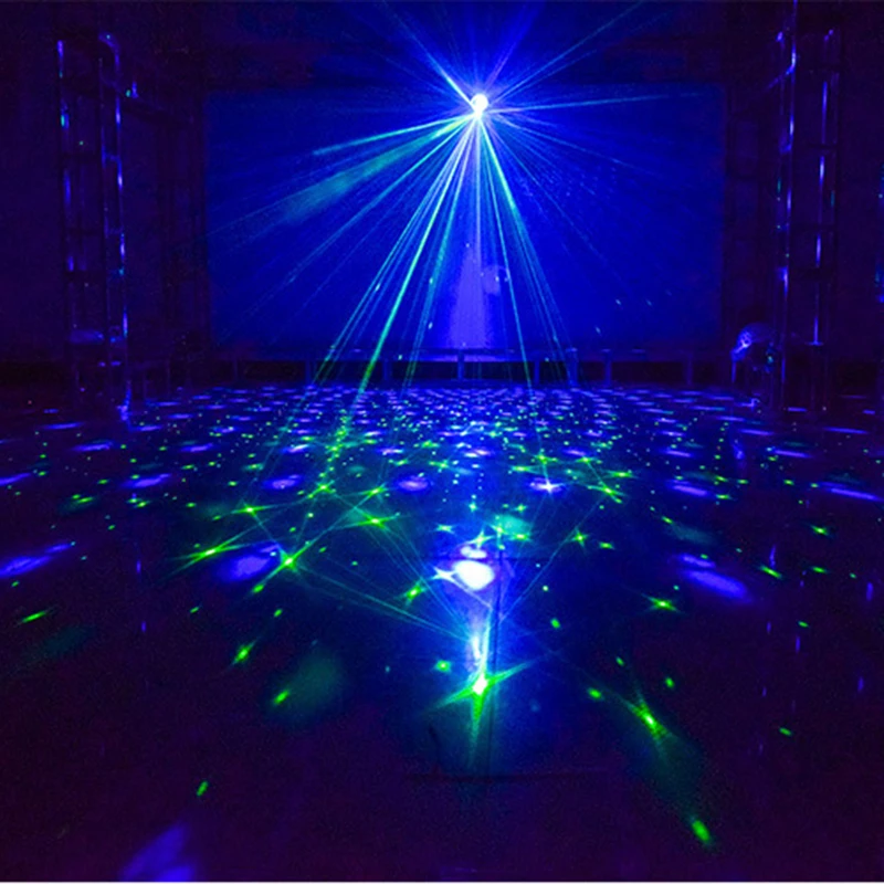 1 шт. освещение для сцены/мини-лазер Gobo проектор Красный Зеленый DJ RGB Светодиодный Волшебная Дискотека мяч 60 в 1 узор эффект для клуба вечерние дистанционное управление