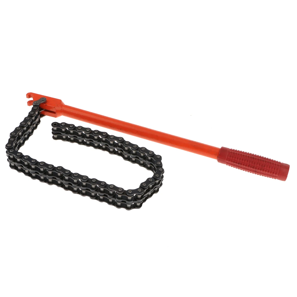 Car Engine Oil Filter Chain Grip Wrench Spanner Remover Tools Plier 15