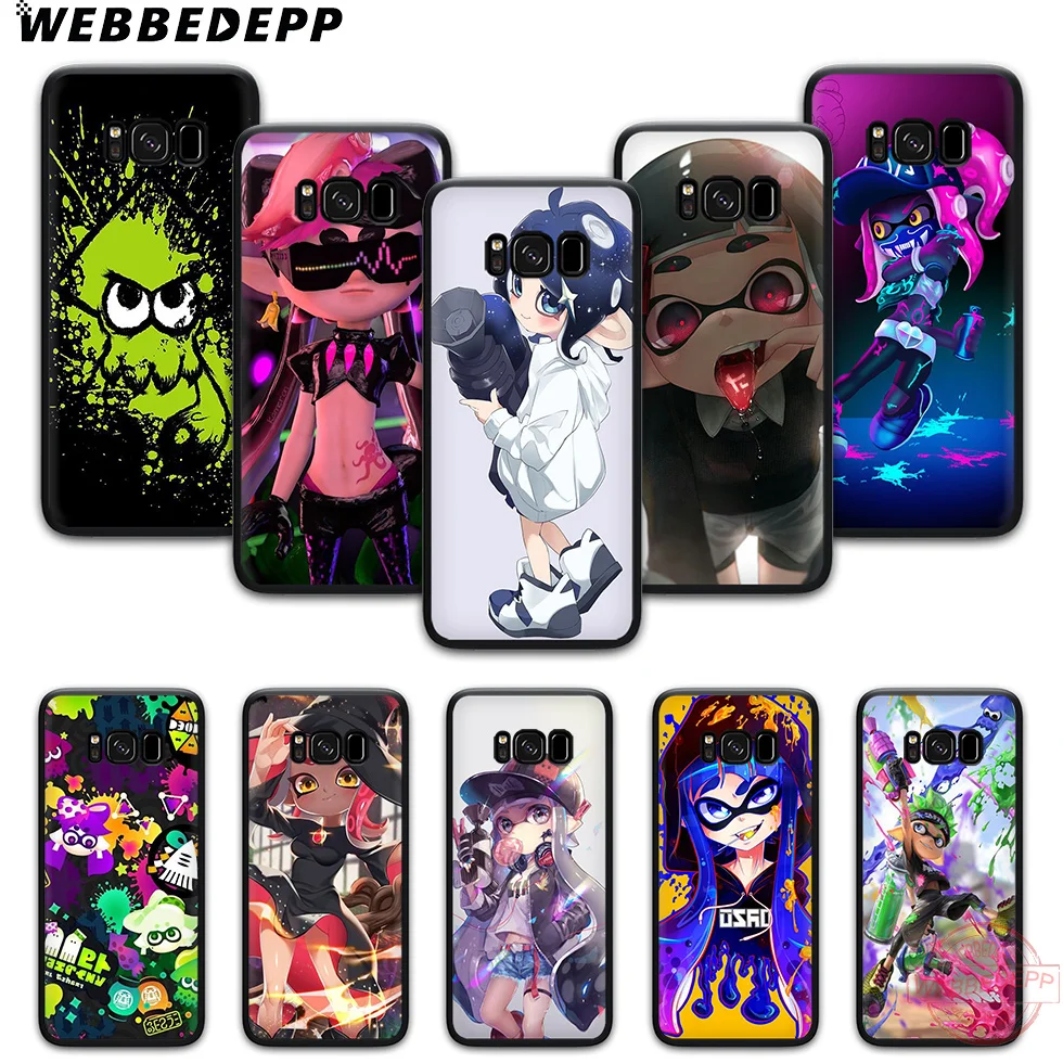 WEBBEDEPP Splatoon мягкий чехол для телефона с изображением цветов Samsung S6 S7 край S8 S9 S10 плюс