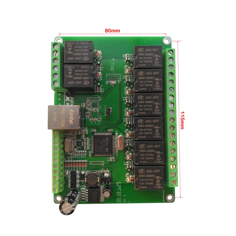 Placa de relé Ethernet, MQTT, asistente de casa, Domoticz, Modbus, WiFi, RS485, módulo CAN, HTTP, Web, TCP, UDP, CoAP, IP, Watchdog, temporizador - Imagen 3