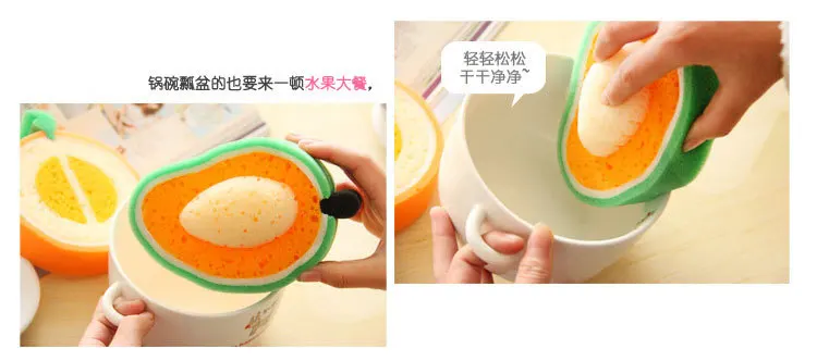 Manufacturers Direct Selling Cartoon Bath Cleaning Sponge Fruit yu mian Children Bath Sponge Dish-washing Sponge