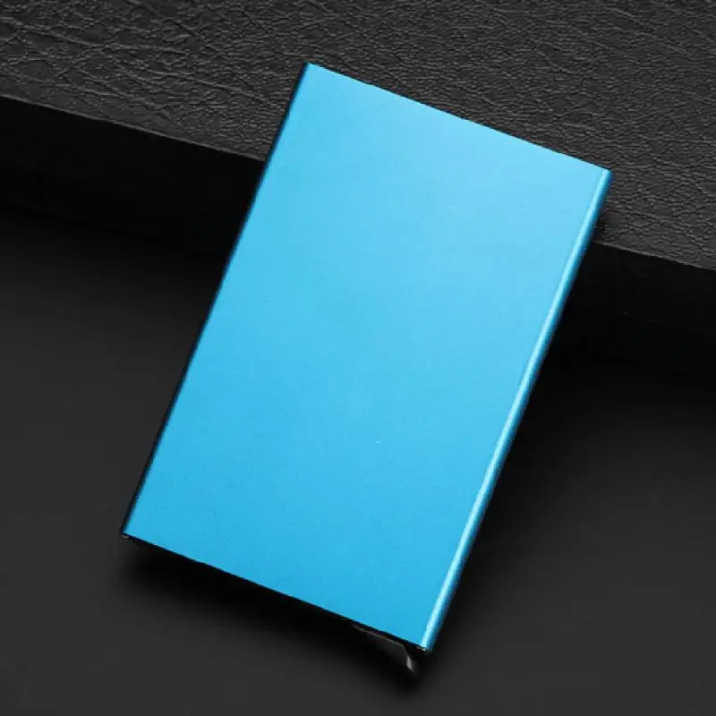 Aluminum RFID Card Holder Automatic Men Women Hot Sale Durable Bank Business Card Case Protector Covers Supplies