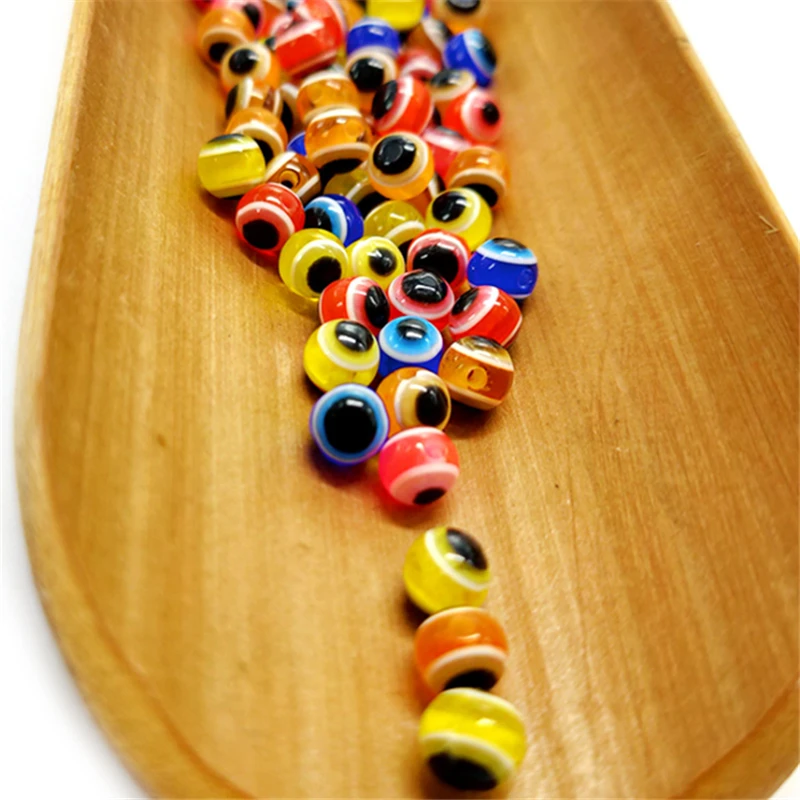 30pcs 5/6/8mm Fish Eye Fishing Beads Mixed Color Carolina Rigs Taxes Rigs Fishing Acrylic Beads DIY Kit Bass Tackle fishing tackle