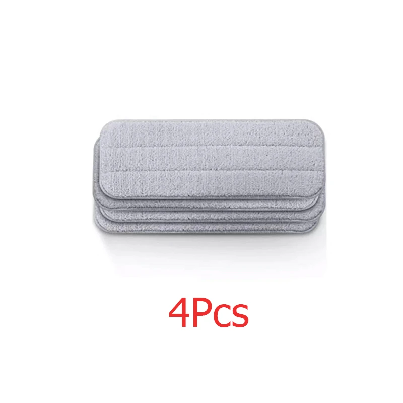 only 4pcs fabric Xiaomi Deerma водораспыляющая подметальная машина Mijia очиститель пола из углеродного волокна щетки для вытирания пыли 360 Вращающийся стержень 350 мл бак воском Швабра - Цвет: only 4pcs fabric