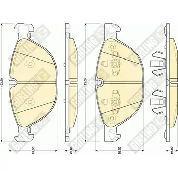 

Brake pads BMW X5 E70 07/X6 E71-08.08 front GIRLING