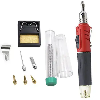 

Butane Gas Soldering Iron Kit Welding Kit Torch 10 in 1 HS-1115K Professional Tool