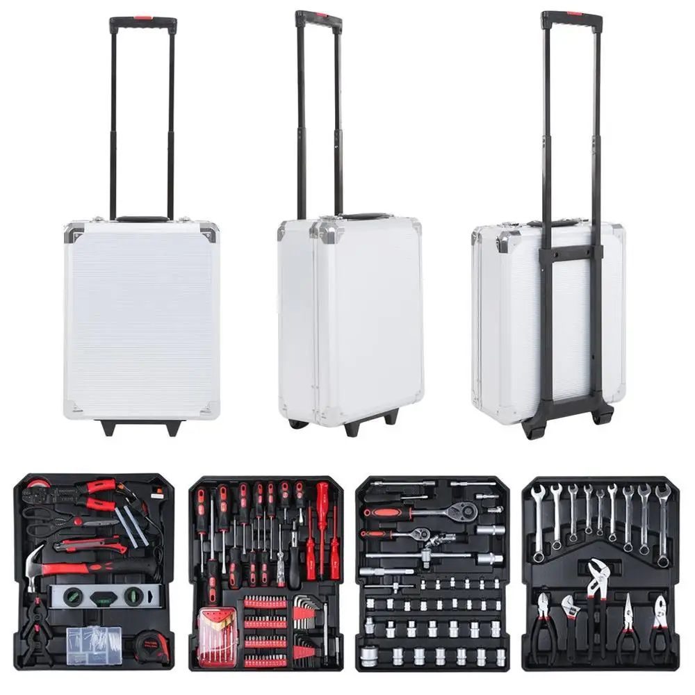 

Helpful 629pcs Mechanic Set With Alloy Trolley Case Auto Home Repair Combination Premium Carbon Steel Tool Kit