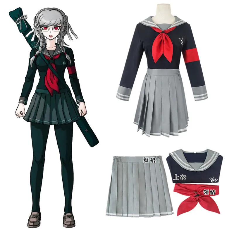Костюм для косплея Пеко пекояма из аниме данганронпа V2 женское платье комплект