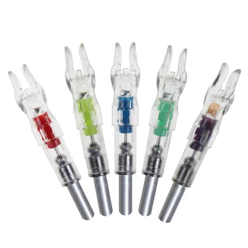 

6pcs LED Lighted Super Bright Nock Automatically Luminous Outdoor Tail Fit Plastic Hunting Accessories Shaft