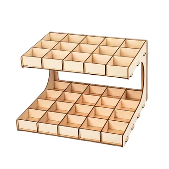 

DIY Wooden Model Organizer Save Space Case Organizer Tools Storage Box