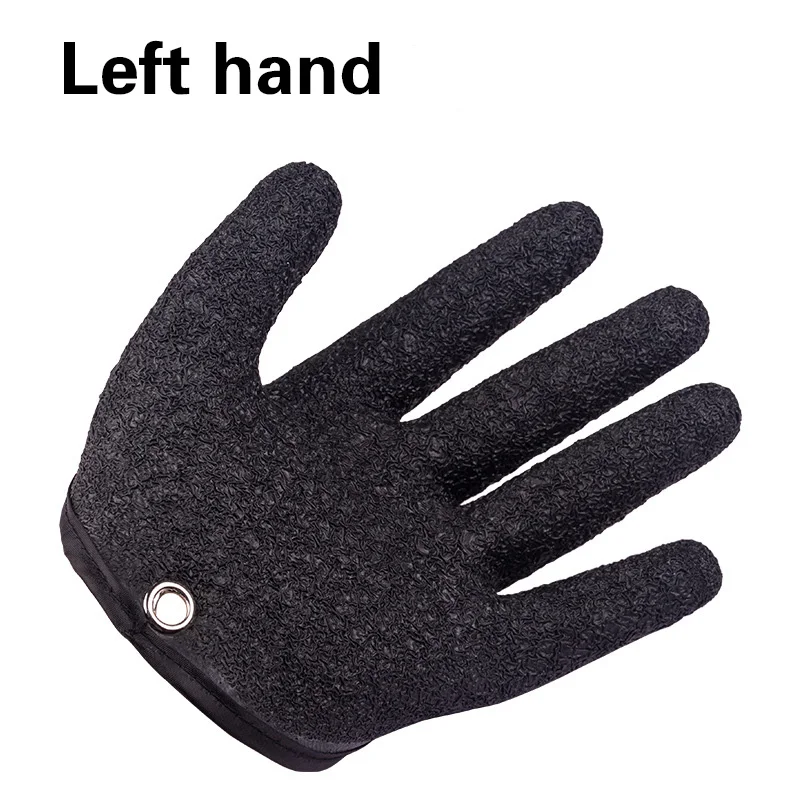 Fish Catching Gloves Anti-Slip Latex Woven Fishing Accessories fishing gloves