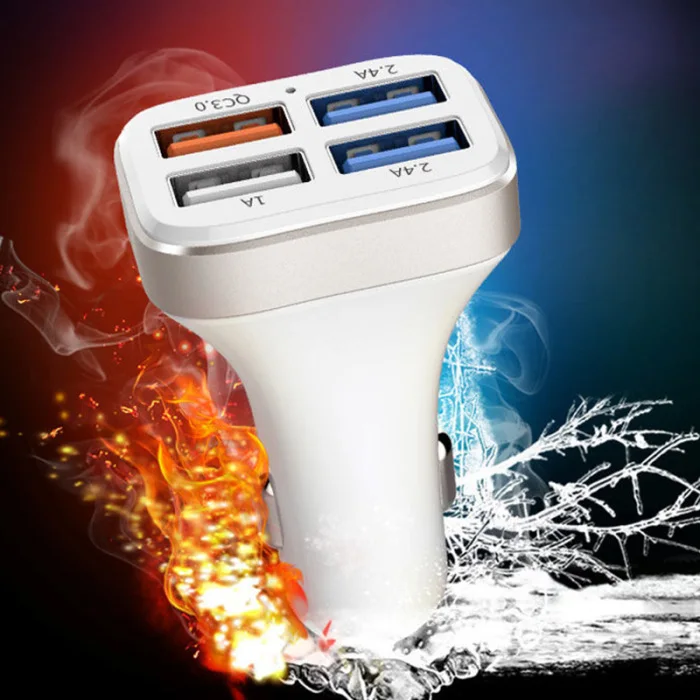 Автомобильное зарядное устройство Быстрая зарядка 4 usb порта для смартфонов аксессуары для автомобиля CSL88
