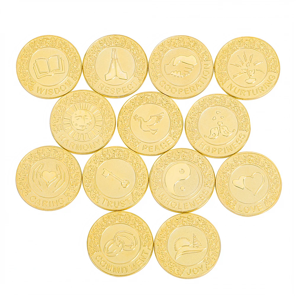 English Arras Para Boda With Gift Box Unity Coins For Wedding Set Arrhae Silver Ceremony Filipino Arras Para Boda Bride Jewelry