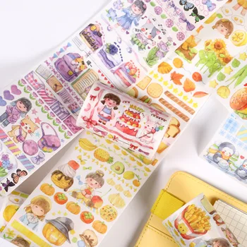 

10pcs/1lot Washi Masking Tapes Color Academy Decorative Adhesive Scrapbooking DIY Paper Japanese Stickers 5M
