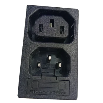 

10pcs/lot AC power socket C13 Male C14 Female Power Socket Adapter Plug AC 10A Fuse Holder electrical Panel Receptacle AC socket