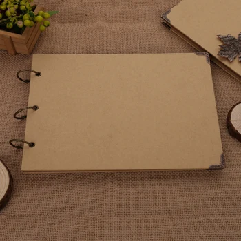 

Loose-leaf Photo Albums for Notes Paper Wire Binding Sticky Type General Stickers Scrapbooking Book for Picture and Writing