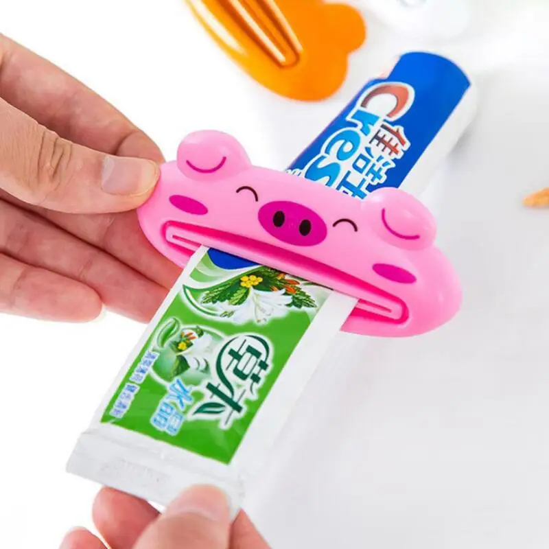 Home Commodity Bathroom Tube Toothpaste Dispenser Cute Animal multifunction toothpaste squeezer LX8731