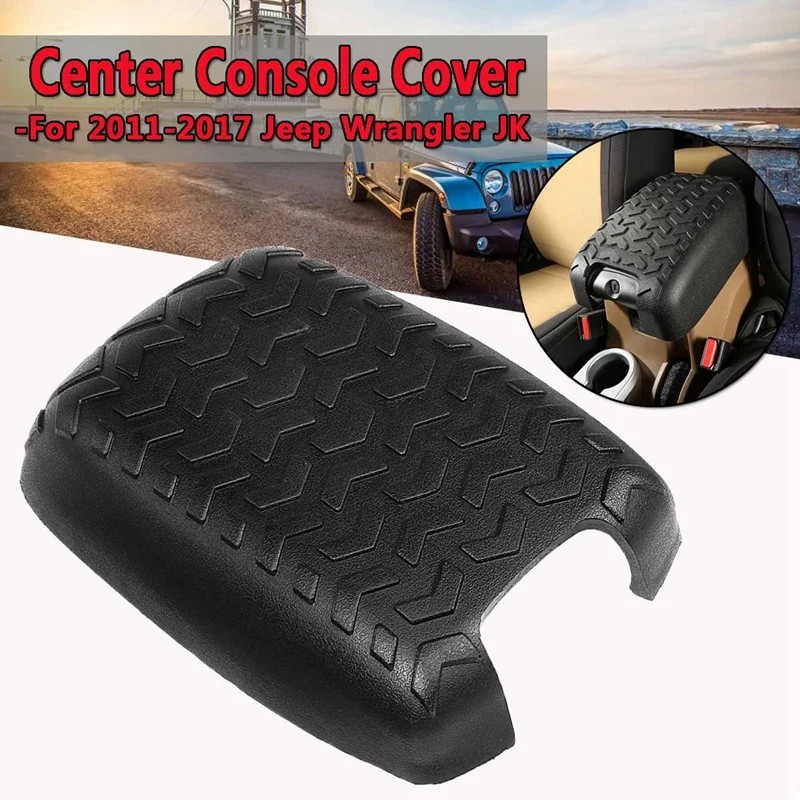 Автомобильный подлокотник консоль Накладка для Jeep Wrangler JK 2011- черное переднее сиденье подлокотник для хранения автомобильные аксессуары