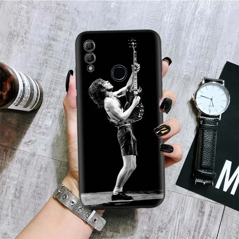 ACDC рок Angus Молодежная черная крышка чехол для телефона для huawei Y9 Y5 Y6 Y7 Honor 10 9 Lite 9X8X8 S 8A фотоаппаратов моментальной печати 7S 7A 10i 20i V20 Coque Кепки - Цвет: BA002-5