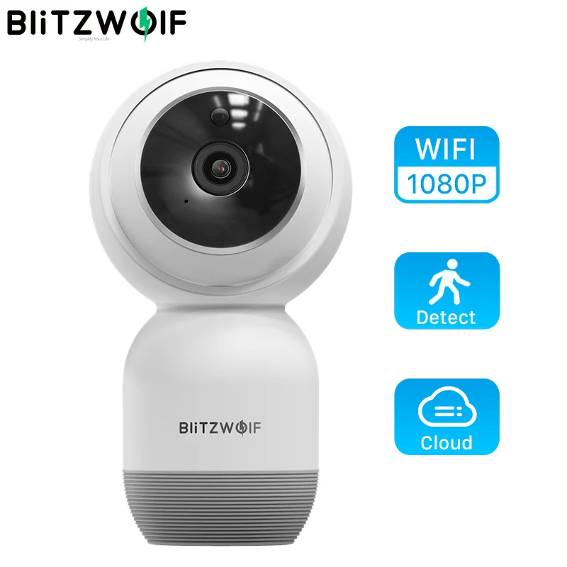 Камера видеонаблюдения Blitzwolf Wi Fi 1080P PTZ 2 сторонняя аудиосвязь IP поддержка SD карты