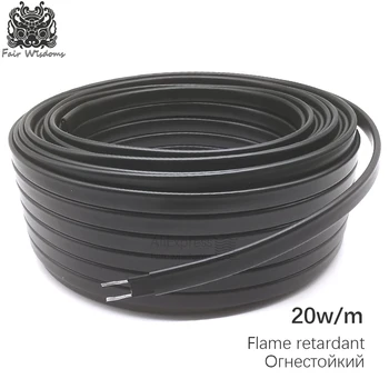 

30meters Flame retardant 220V 8mm antifreeze defrost self-limiting temperature heating cable water pipe Insulation heating cable