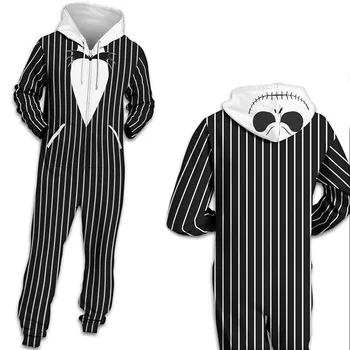 

Halloween digital print hoodie loose-zipped fleece jumpsuit Plus size Long sleeve O-Neck 2020 Autumn Winter Obese People Clothes